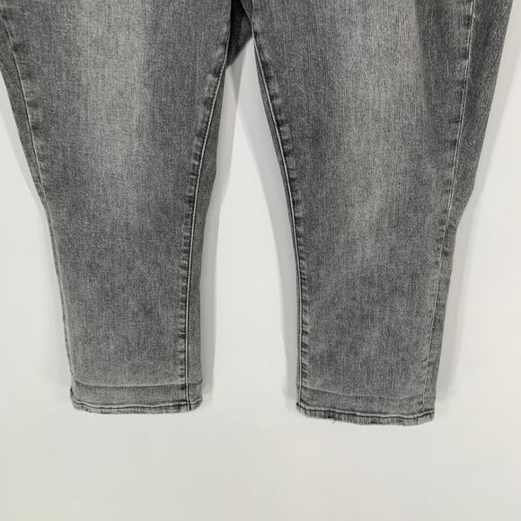 Judy Blue Women Full Size Button Fly High Waist Cuffed Capris 24 Gray Denim 23 - Picture 7 of 15